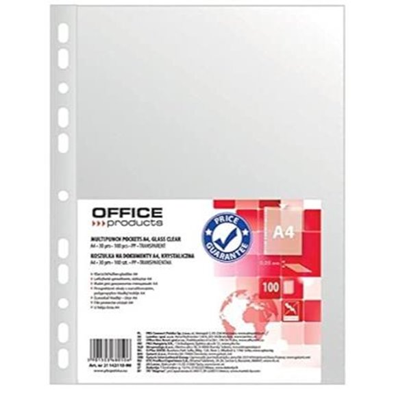 A4 Dokumenten Wallets Packung mit 100 Transparenten Kunststoff</strong>„></a></td><td class=