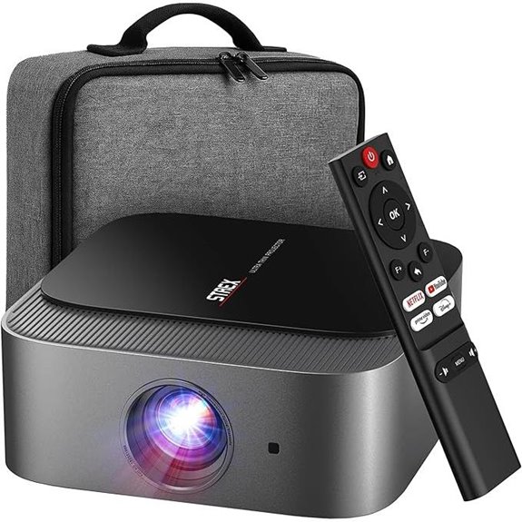 Strex 1080P Full HD tragbarer Projektor mit WiFi