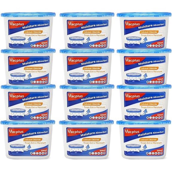 Vacplus 12er Pack Feuchtigkeitsabsorber für Zuhause und Auto