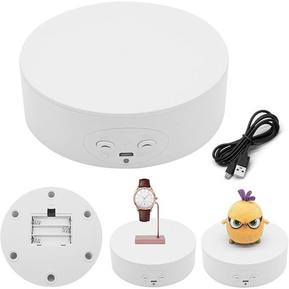 Fotoconic 13 cm Weicher Drehteller mit Fernbedienung