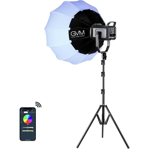 GVM 150W RGB Video Licht mit Softbox