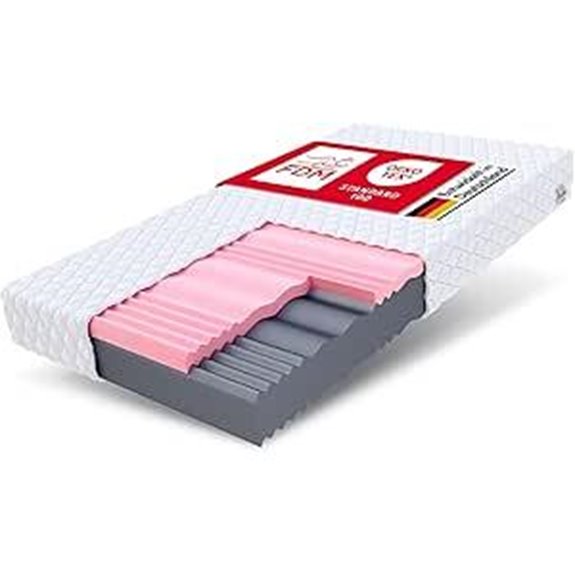 FDM 200x200cm Kaltschaum-Matratze mit Bezug