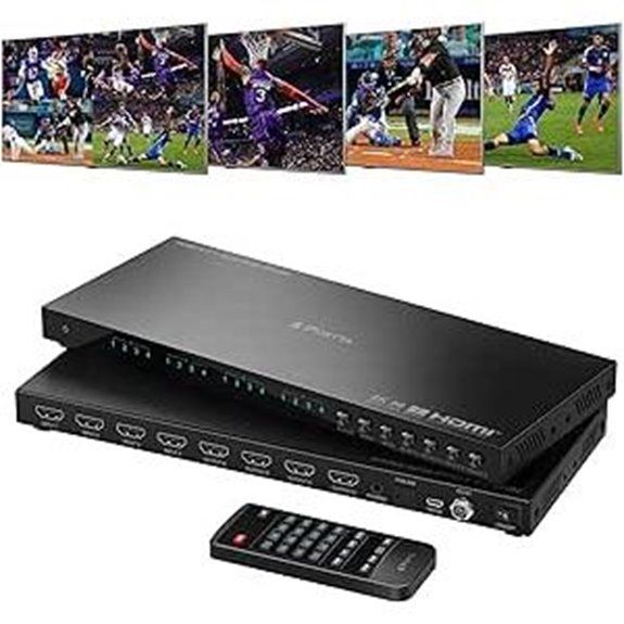 Portta 4x4 4K HDMI Multiviewer-Switch mit Audio