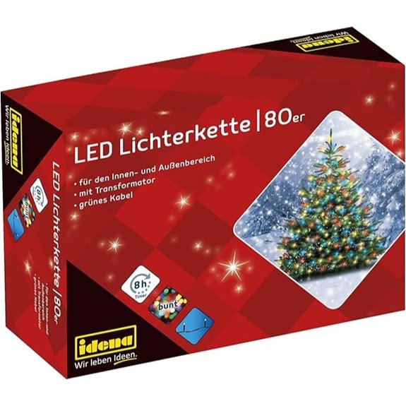 Idena 80 LED-Lichterkette mit Timer (15,9 m)