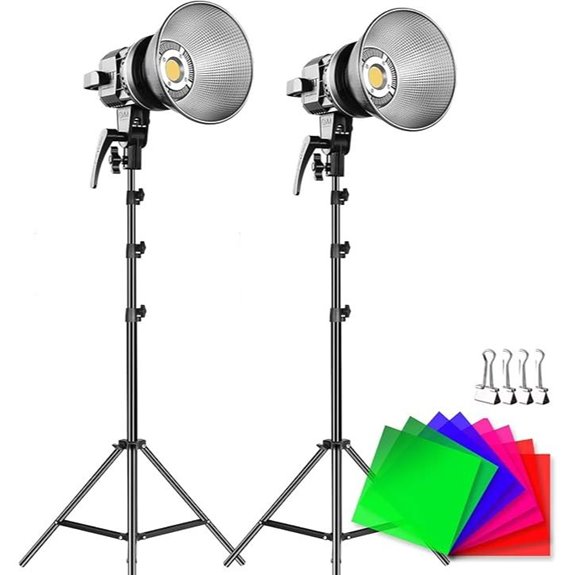 GVM 80W Videoleuchten mit Stativ (2er Pack)