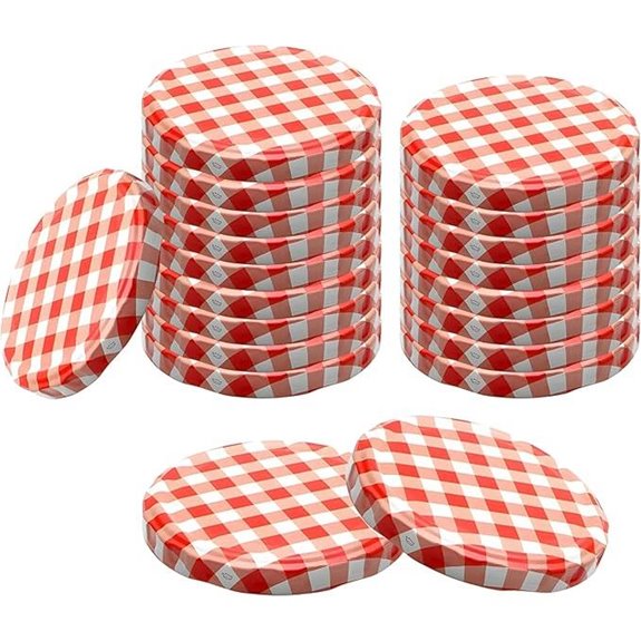 20 Twist-Off Deckel 82 mm für Gläser