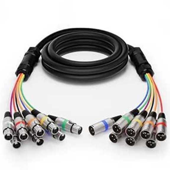 8K XLR-Snake-Kabel 3M Alle Kupfer Noiseless