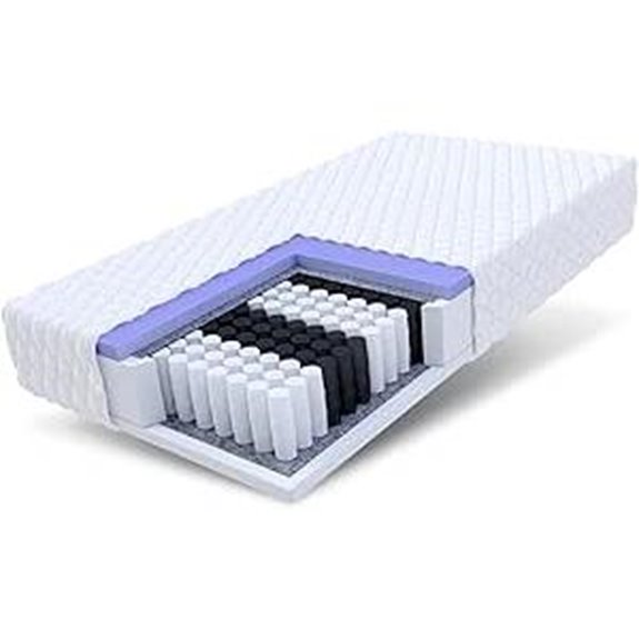 FDM 90x200 cm Taschenfederkernmatratze mit Bezug