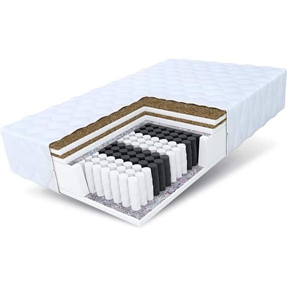 FDM 90x200cm Taschenfederkernmatratze mit Bezug