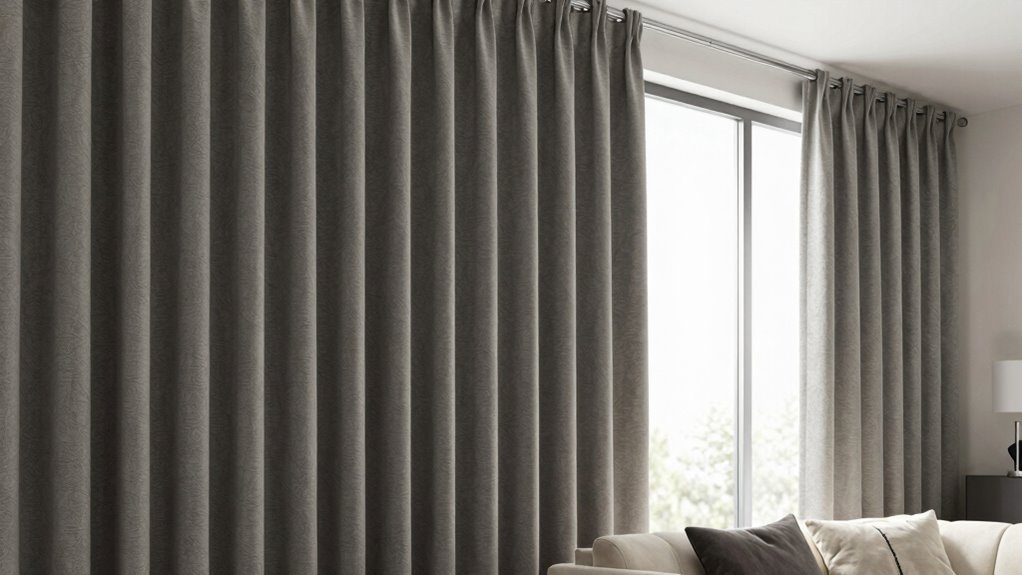 Akustikvorhänge reduzieren Geräusche