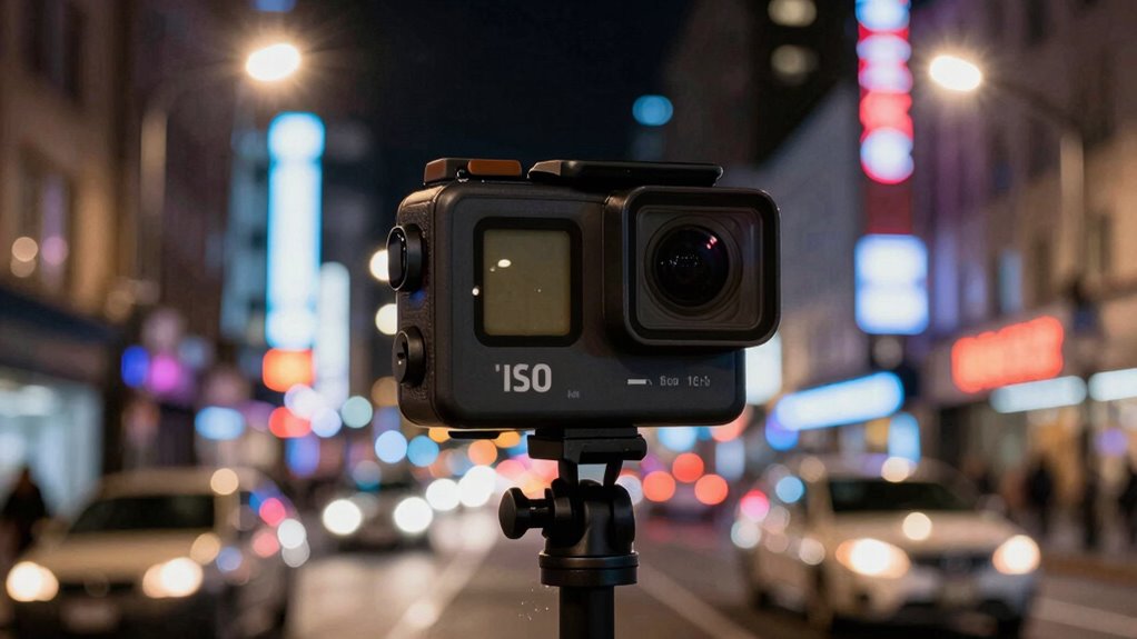 adjust iso for night photography