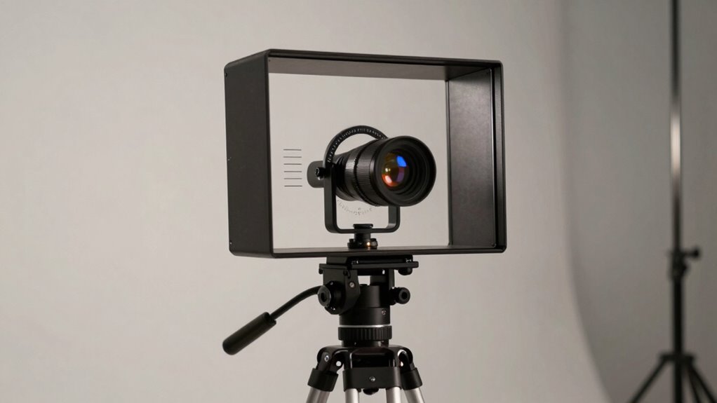 adjust teleprompter for environment