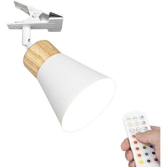 Verstellbare Klemm-Lampe mit Batterie und LED-Licht