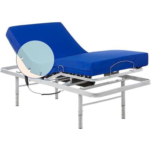 Geriafy verstellbares Lattenrost-Bettgestell mit wasserdichter Matratze