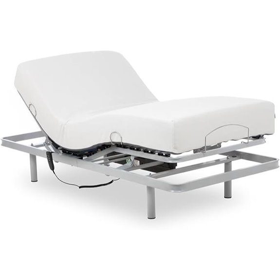 Geriafy Adjustable Slatted Bed Frame with Mattress