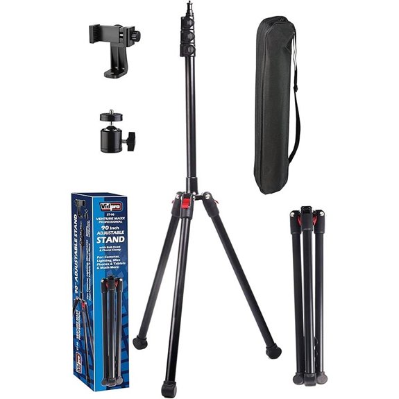 Vidpro ST-90 VentureMaxx verstellbares Stativ mit Zubehör