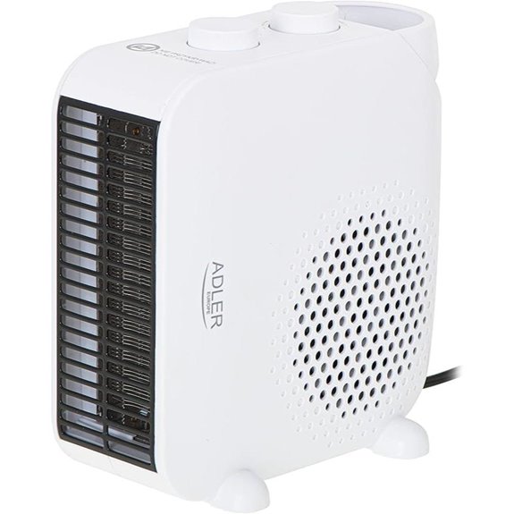 ADLER Europe 7725w Thermischer Ventilatorheizer mit Thermostat