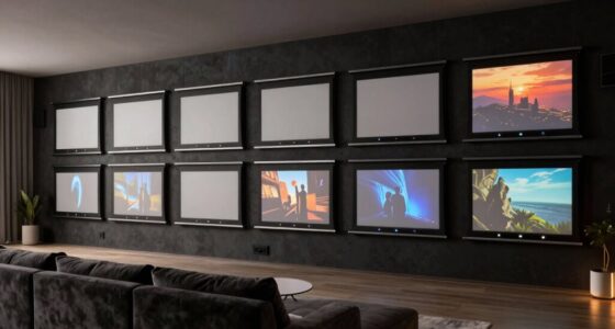 affordable motorized projector screens
