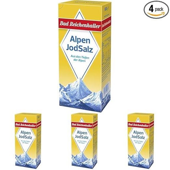 Bad Reichenhaller IodSalz Alpine Salz (Packung mit 4)