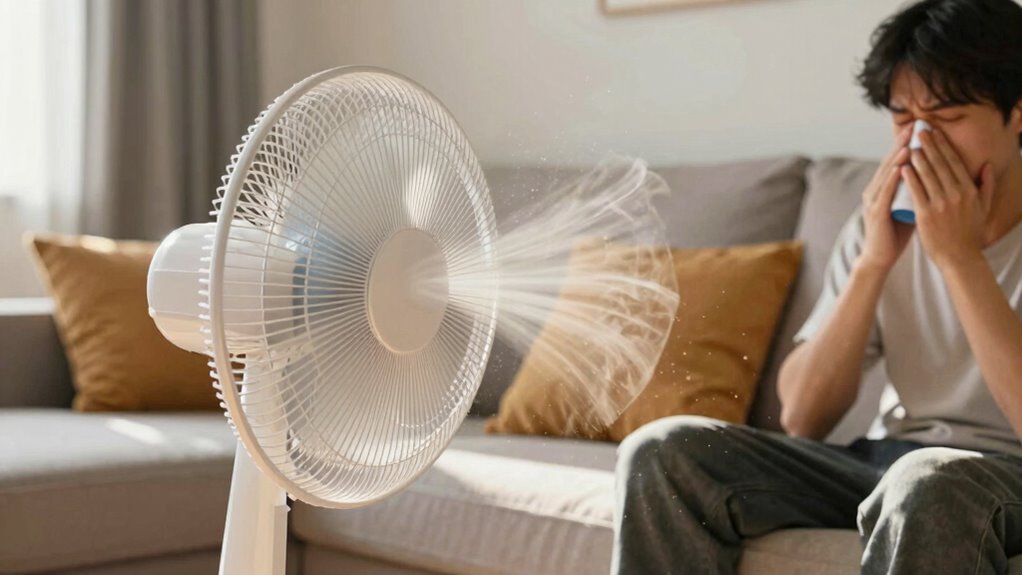 avoid fans during allergy flare ups