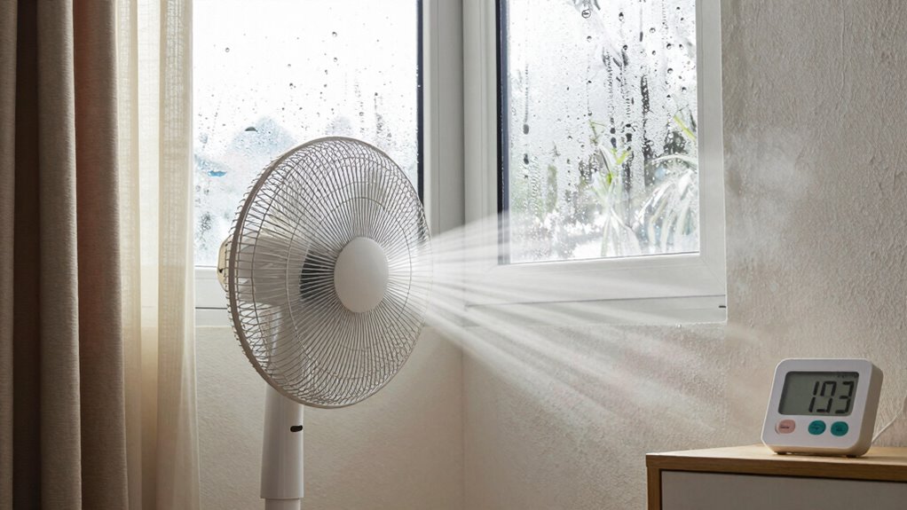 avoid overventilating damp rooms