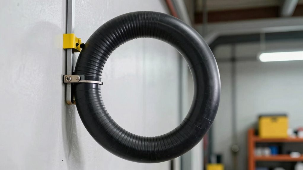 vermeide scharfe Biegungen und Lecks