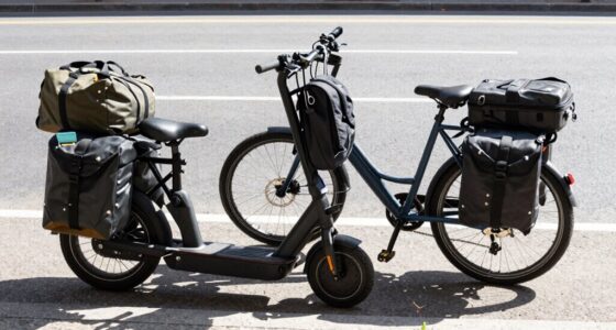 Gepäck ausbalancieren auf Scootern