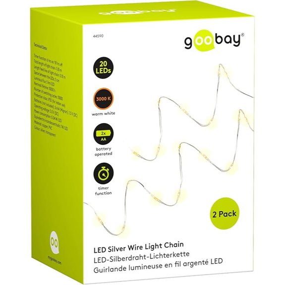 Goobay 44590 Batterie-Betriebene 20 LED Feenlichter