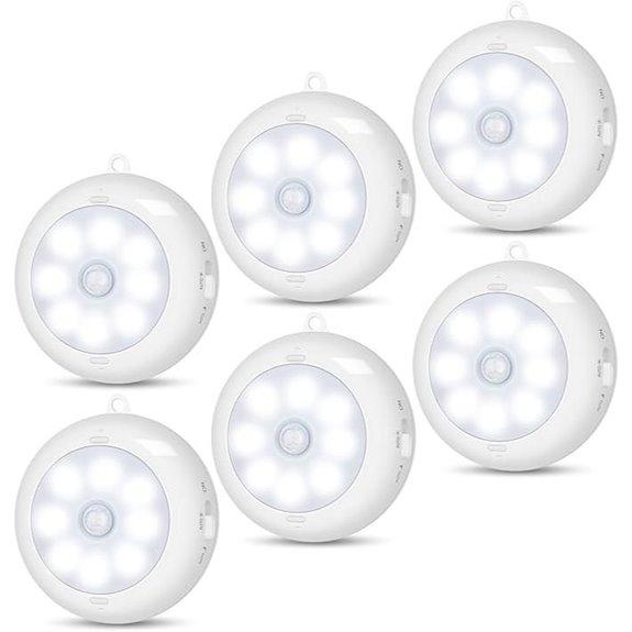 Batteriebetriebene LED-Unterbauleuchten (6er-Pack)