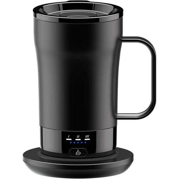 Selbstheizender Kaffeebecher mit Batterie und Temperaturregelung