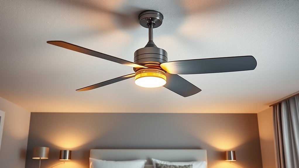 bedroom fan lighting options