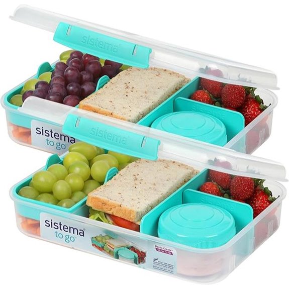 Sistema Bento Lunch Box Set mit Fächern