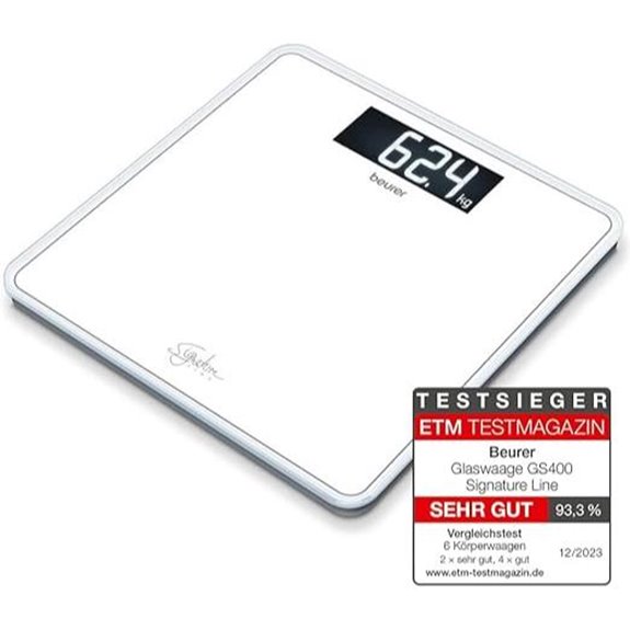 Beurer GS 400 Weiß Glass Badezimmerwaagen