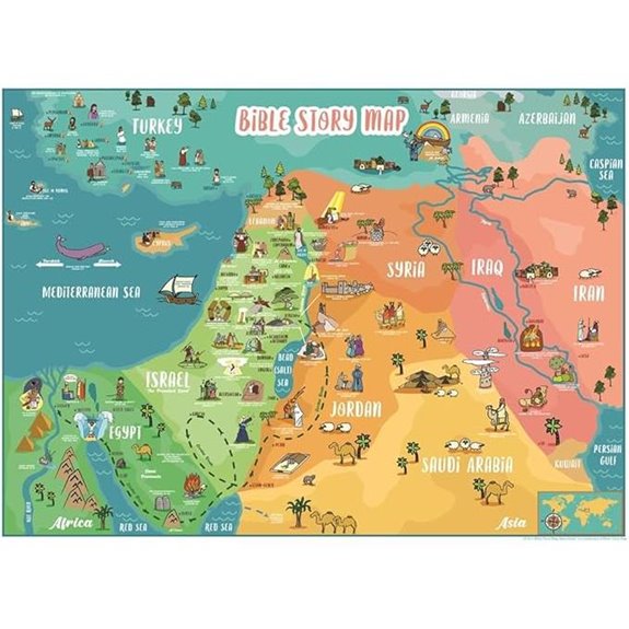 bible story map poster