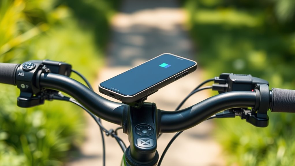 bike mount charging considerations