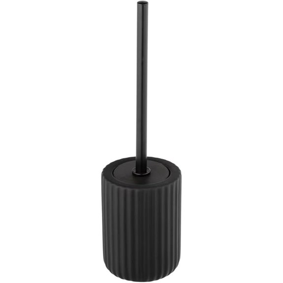 WENKO Belluno Keramik-Toilettenbürsten-Set Schwarz