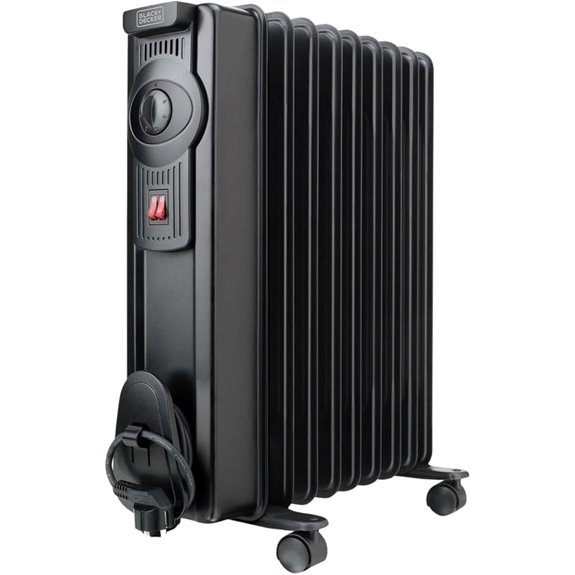 BLACK+DECKER Öl-Heizkörper 1500 W mit 2 Einstellungen