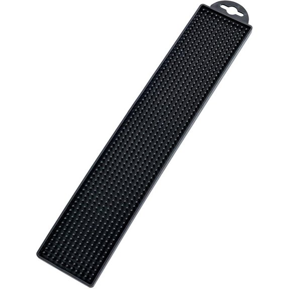 WENKO Slim Geschirrabtrockungsmatte Schwarz 8x42 cm