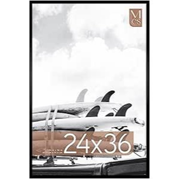 MCS Gallery Foundation Posterrahmen Bilderrahmen für Wandkunst schwarz