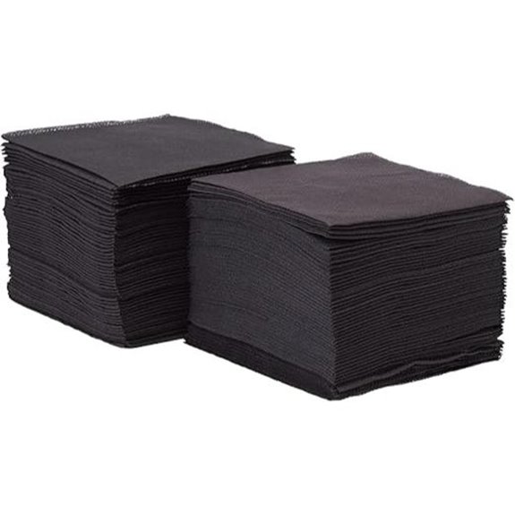 1/4 falten schwarze Spitzen-Serviette Cocktail-Servietten - 150 Servietten