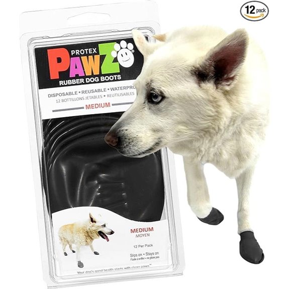 Pawz Protex Schutzhunde Schuhe Medium Schwarz