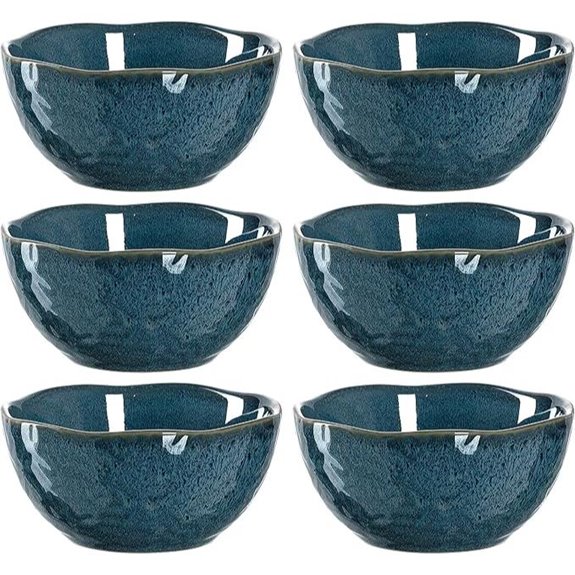 Leonardo Matera Keramik-Schalen Set aus 6 Blau