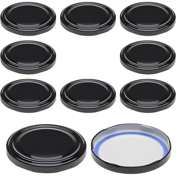 Mikken Blueseal Twist Off Lids for Jars (Pack of 10)