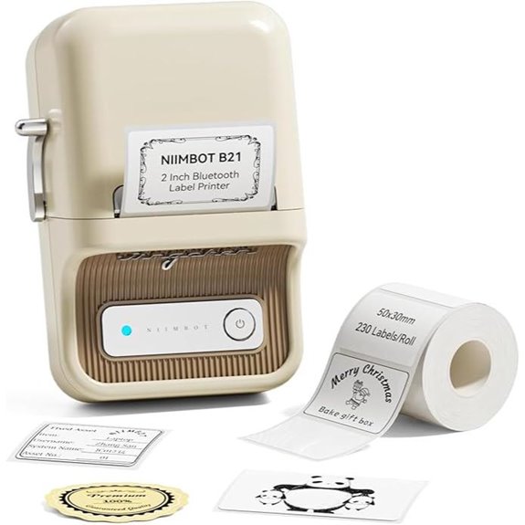 NIIMBOT B21 Bluetooth-Drucker für Etiketten (max. 48 mm)