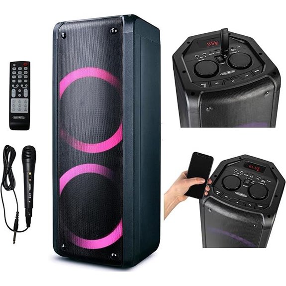 Reflexion PS09BT Bluetooth-Partylautsprecher mit Mikrofon