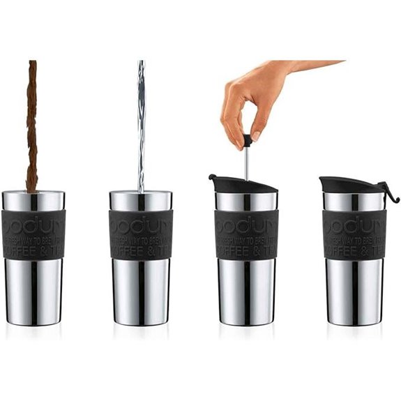 Bodum 11067-01 Travel Press 0.35 L Edelstahl