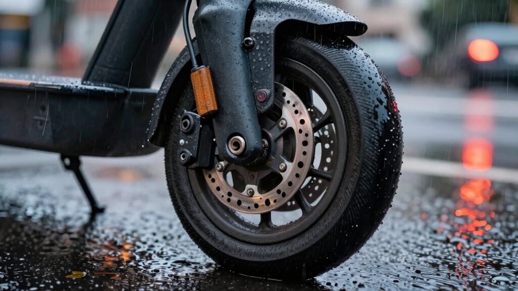 Brems früh vorsichtig fahren