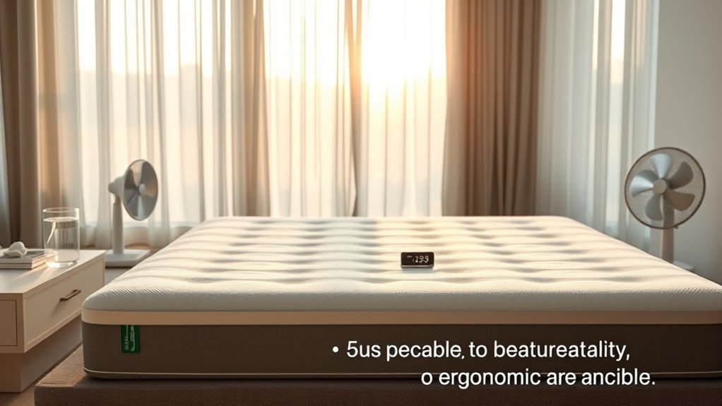 breathable cooling latex mattress