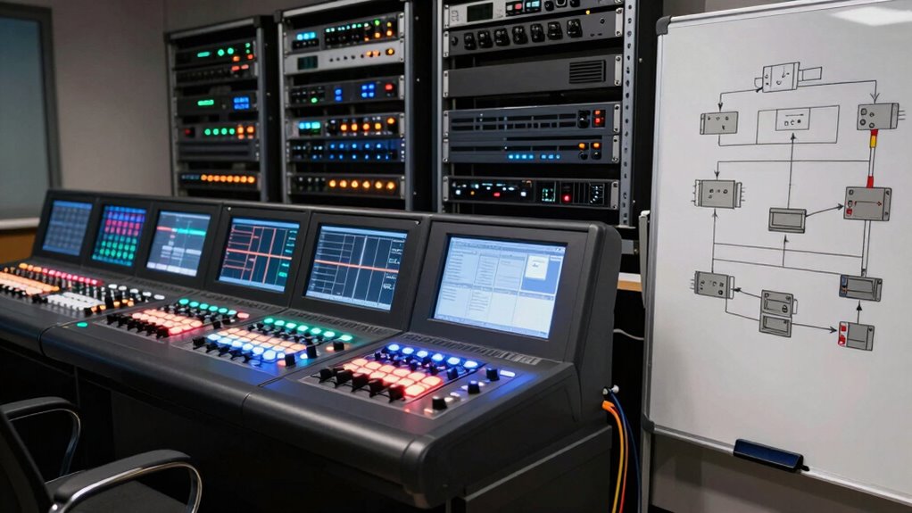 broadcast equipment and setup