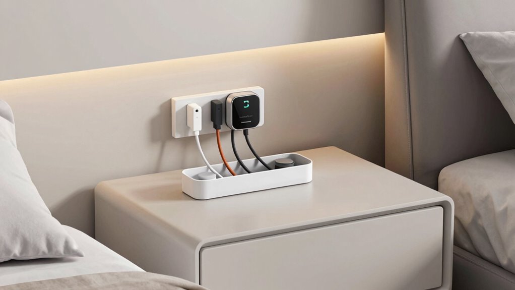 Kabelmanagement-Schlafzimmerideen